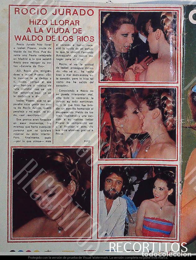 Coleccionismo de Revistas y Peri&oacute;dicos: ROCIO JURADO WALDO DE LOS RIOS