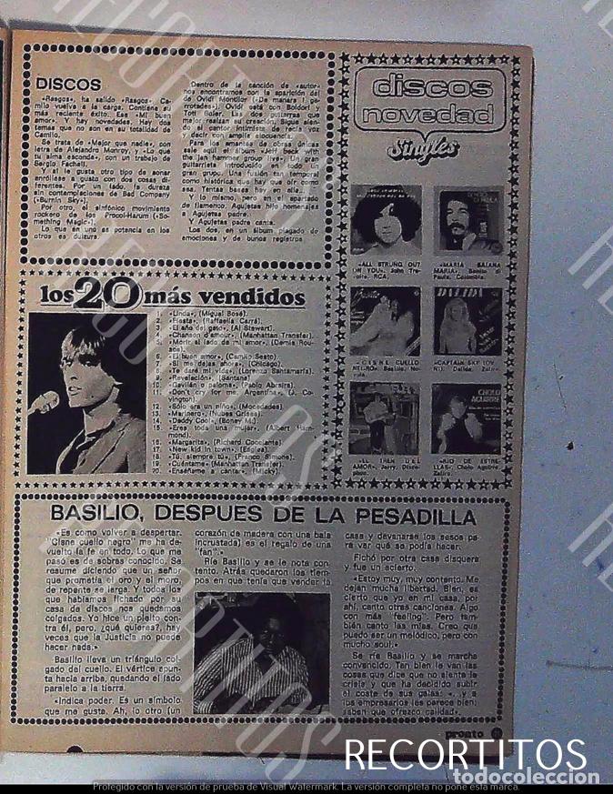 Coleccionismo de Revistas y Peri&oacute;dicos: DALIDA BASILIO MIGUEL BOSE