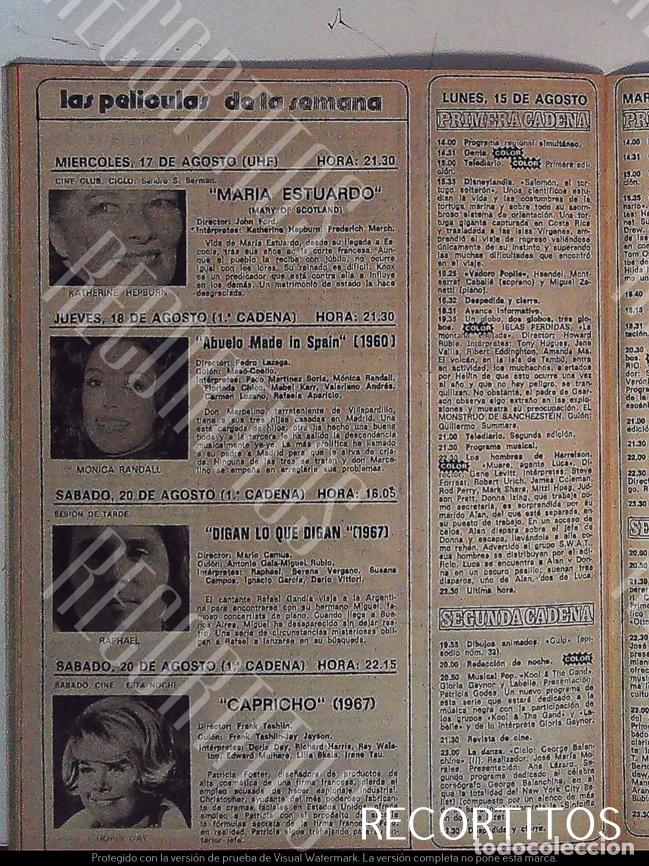 Coleccionismo de Revistas y Peri&oacute;dicos: DORIS DAY RAPHAEL MONICA RANDALL