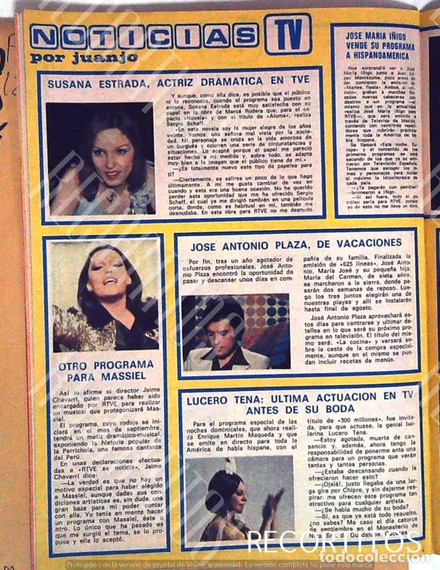 Coleccionismo de Revistas y Peri&oacute;dicos: MASSIEL LUCERO TEnA JOSE ANTONIO PLAZA SUSANA ESTRADA