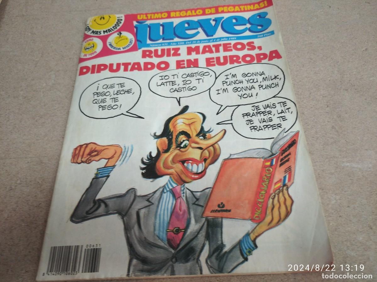 Collezionismo di Riviste e Giornali: REVISTA JUEVES N&ordm; 631. 1989