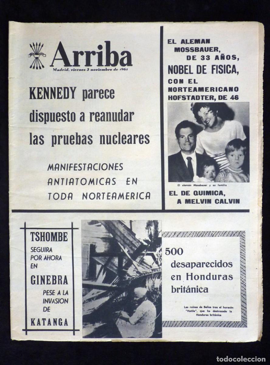 Collection Magazines and Newspapers: DIARIO ARRIBA, 3 NOVIEMBRE 1961. REGATAS SNIPES EN EL MAR DE MADRID