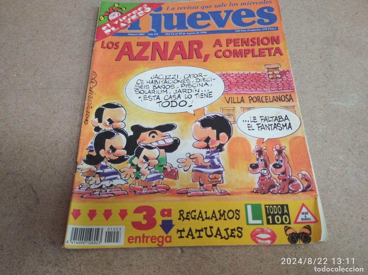 Coleccionismo de Revistas y Peri&oacute;dicos: REVISTA JUEVES N&ordm; 1003. 1996
