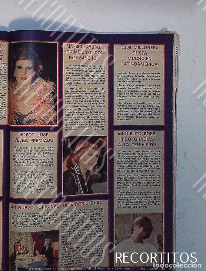 Coleccionismo de Revistas y Peri&oacute;dicos: MARISOL AYUSO ANTONIO CHIC PALOMA HURATADO MIGUEL BOSE