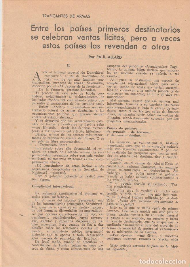 Collezionismo di Riviste e Giornali: * MILITARIA * Traficantes de armas ( 5 entregas COMPLETO ) / Paul Allard -1935