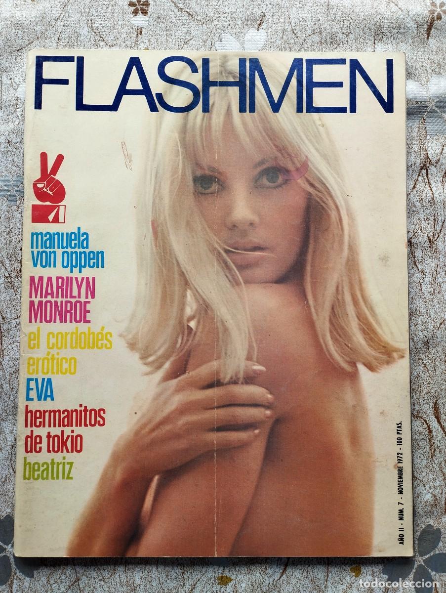 Coleccionismo de Revistas y Peri&oacute;dicos: Revista FLASHMEN N&ordm; 7 / MARILYN MONROE, SYDNE ROME, GYENES, EL CORDOBES, MANUELA VON OPEL