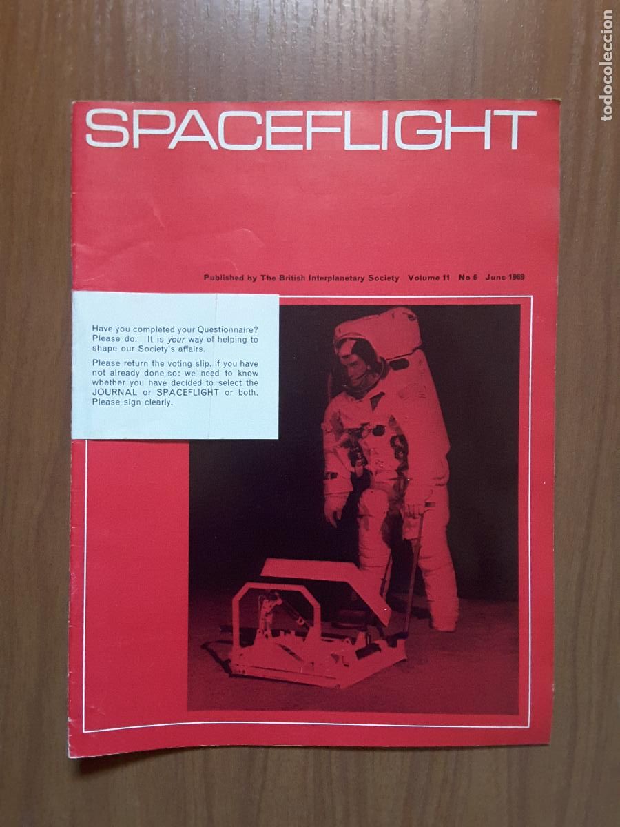Colecionismo de Revistas e Jornais: Spaceflight Vol. 11 No 6. Revista exploraci&oacute;n del espacio en ingl&eacute;s.