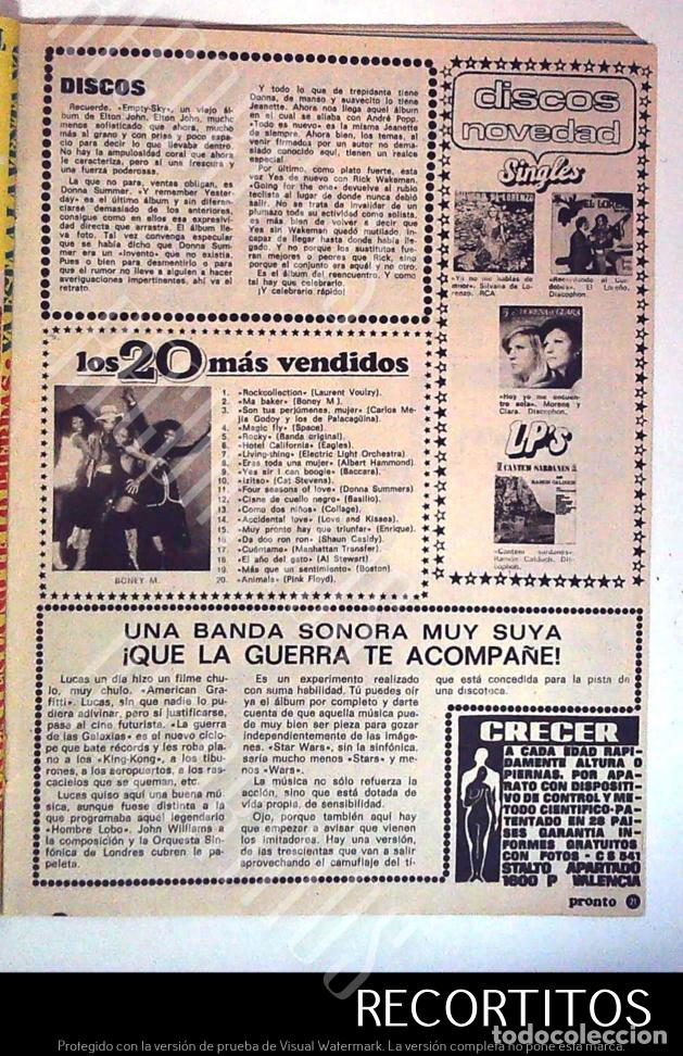 Coleccionismo de Revistas y Peri&oacute;dicos: BONEY M EL LORE&Ntilde;O MORENA CLARA