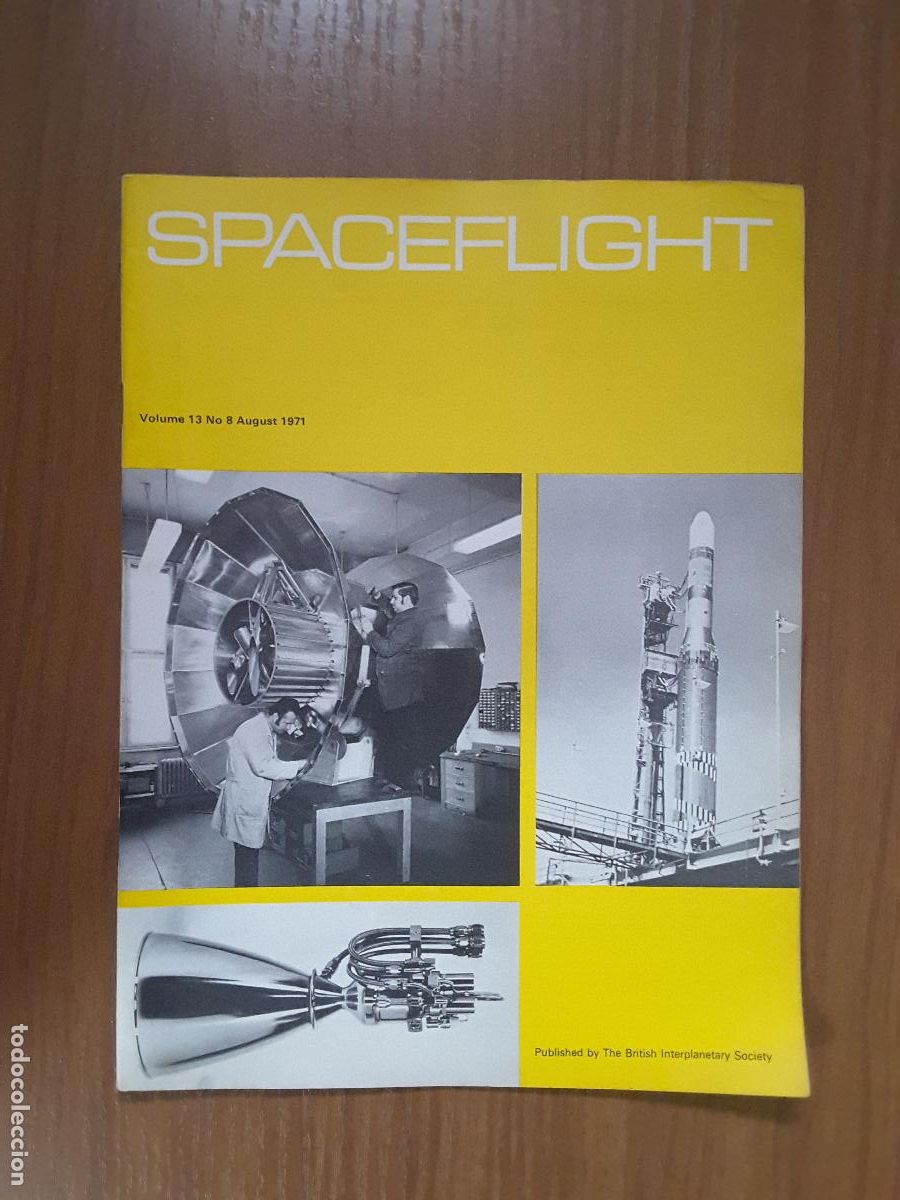 Coleccionismo de revistas y peri&oacute;dicos: Spaceflight Vol. 13 No 8. Revista exploraci&oacute;n del espacio en ingl&eacute;s.