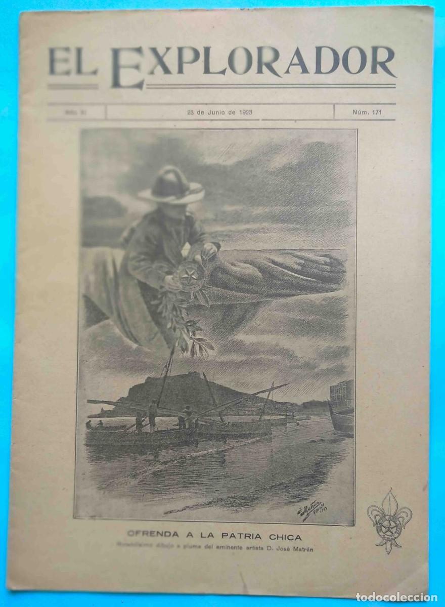 Collezionismo di Riviste e Giornali: EL EXPLORADOR. REVISTA BOY SCOUTS. A&Ntilde;O XI, N&ordm; 171. JUNIO 1923.