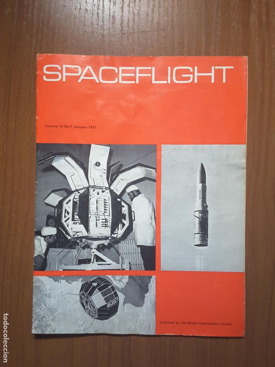 Coleccionismo de revistas y peri&oacute;dicos: Spaceflight Vol. 14 No 1. Revista exploraci&oacute;n del espacio en ingl&eacute;s.