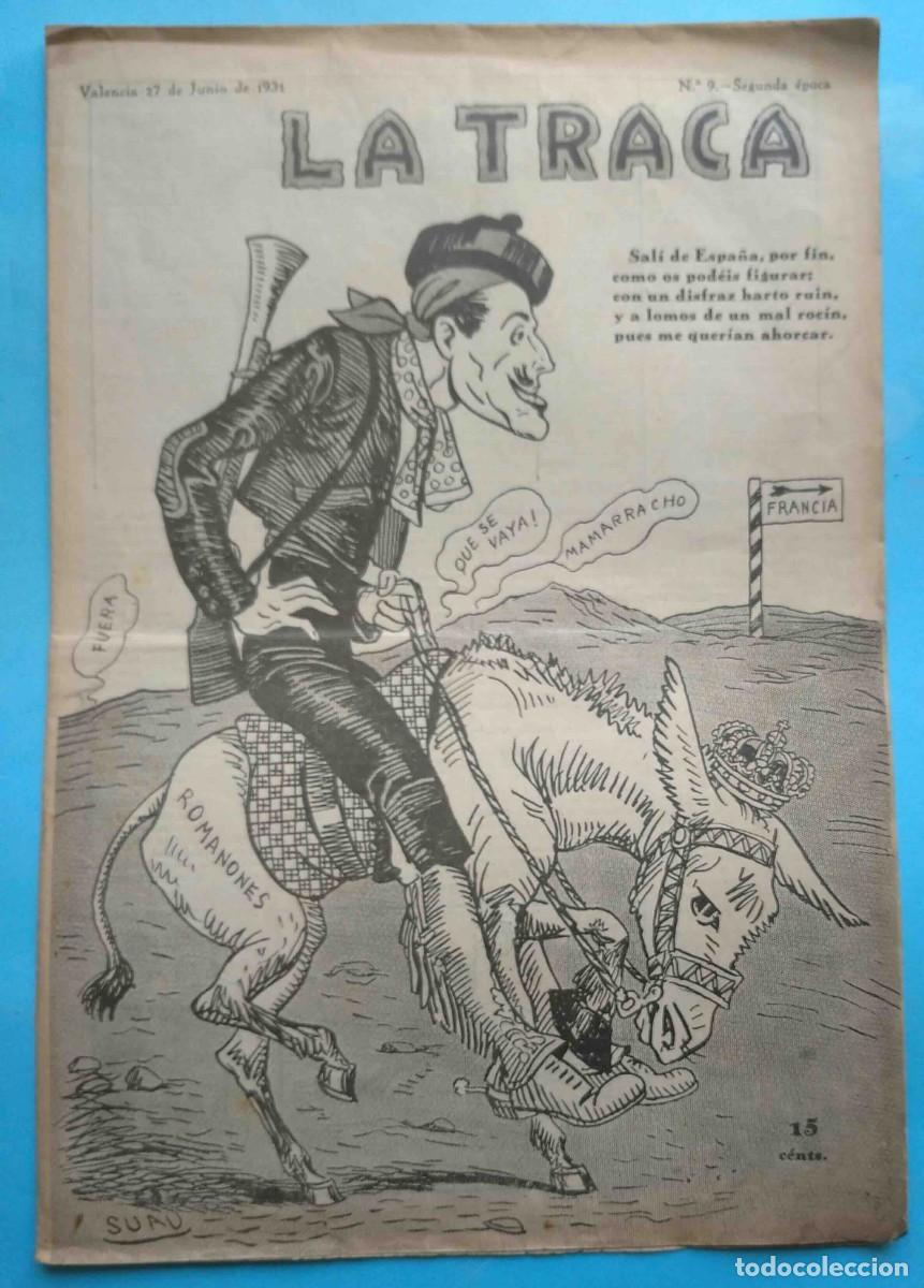 Coleccionismo de Revistas y Peri&oacute;dicos: LA TRACA. 27 DE JUNIO. 1931. N&Uacute;M 9. REVISTA ANTICLERICAL. SEGUNDA &Eacute;POCA. VALENCIA
