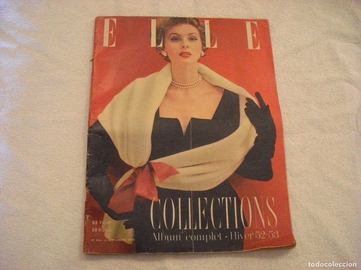 Collezionismo di Riviste e Giornali: ELLE N. 364 , SEPTIEMBRE 1952 . COLLECTIONS , ALBUM COMPLET HIVER 52/53 . EN FRANCES