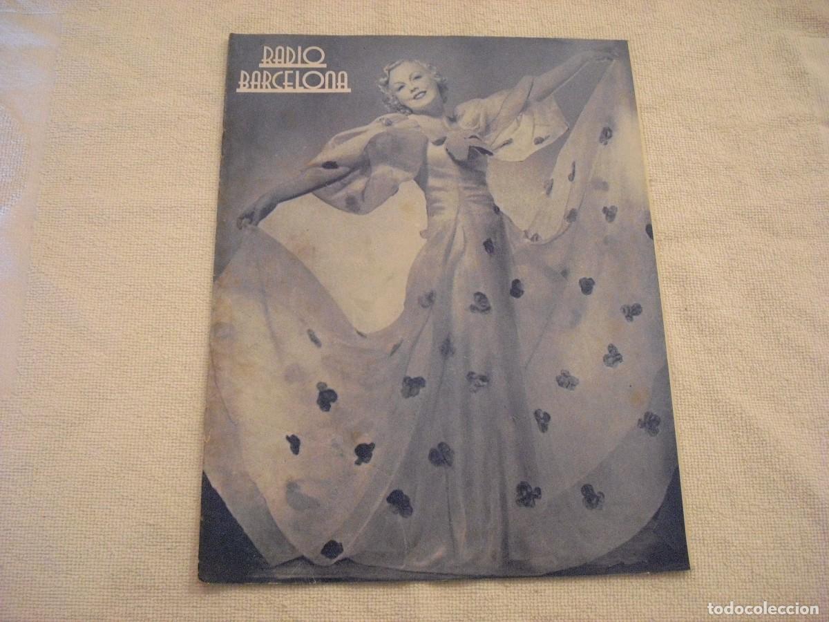 Collezionismo di Riviste e Giornali: REVISTA RADIO BARCELONA N. 592 , DESEMBRE 1935 . EN PORTADA ANNY ONDRA , EN CATALAN