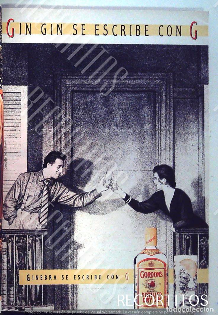 Coleccionismo de Revistas y Peri&oacute;dicos: gordon's gin ginebra anuncio publicidad gordons