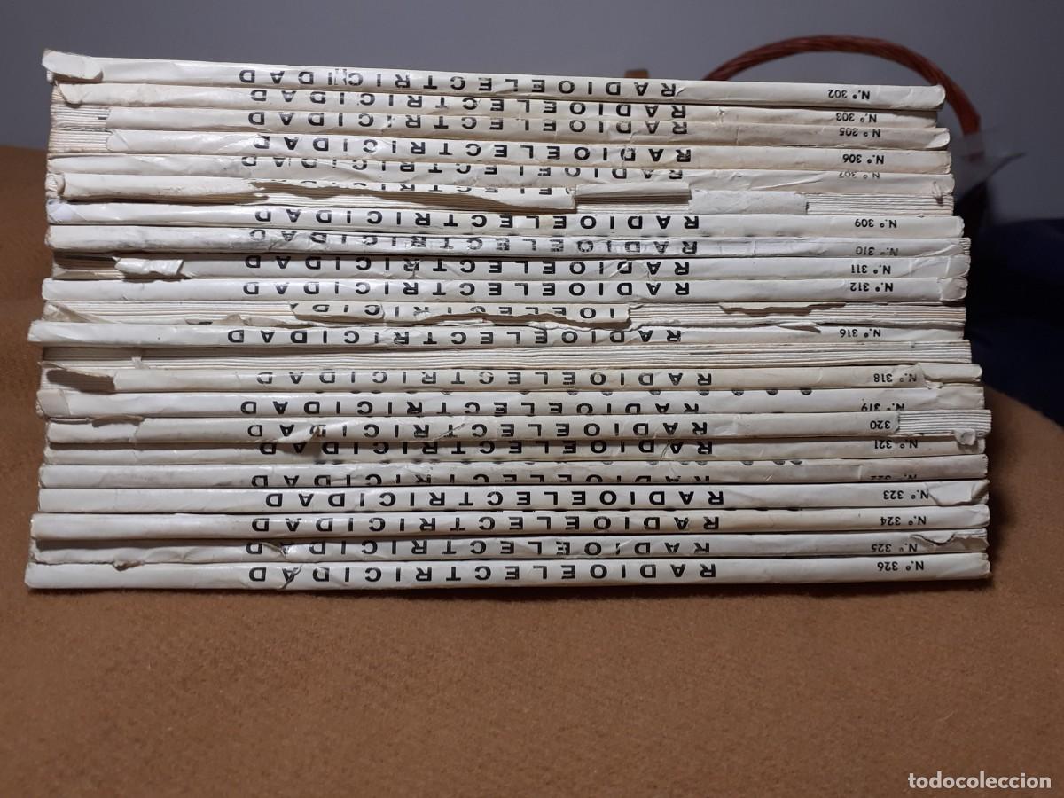 Coleccionismo de Revistas y Peri&oacute;dicos: REVISTA RADIOELECTRICIDAD. 10 N&Uacute;MEROS. RADIO TELEVISI&Oacute;N ELECTR&Oacute;NICA. PUBLICIDAD VINTAGE.