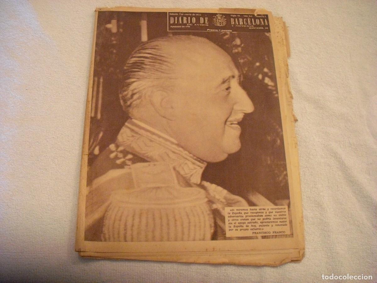 Collection Magazines and Newspapers: DIARIO DE BARCELONA N. 1 ENERO 1955 , EN PORTADA FRANCISCO FRANCO