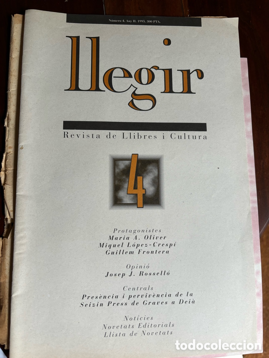 Sammeln von Zeitschriften und Zeitungen: Llegir. Revista de libros y cultura. Mallorca 1995.