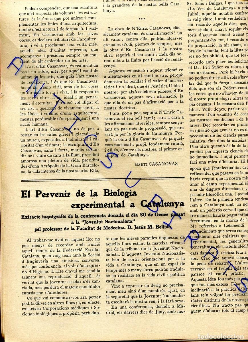 Coleccionismo de Revistas y Peri&oacute;dicos: REVISTA ANY 1914 BIOLOGIA EXPERIMENTAL JESUS BELLIDO WAGNER