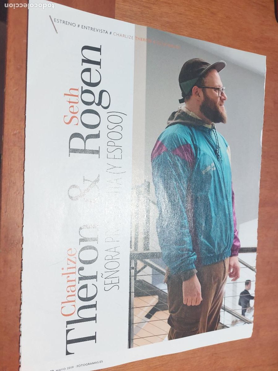 Collezionismo di Riviste e Giornali: SE&Ntilde;ORA PRESIDENTA. CINE C THERON S. ROGEN 4 P&Aacute;GINAS GRAPA. ART&Iacute;CULO EXTRAIDO DE REVISTA. BUEN ESTADO