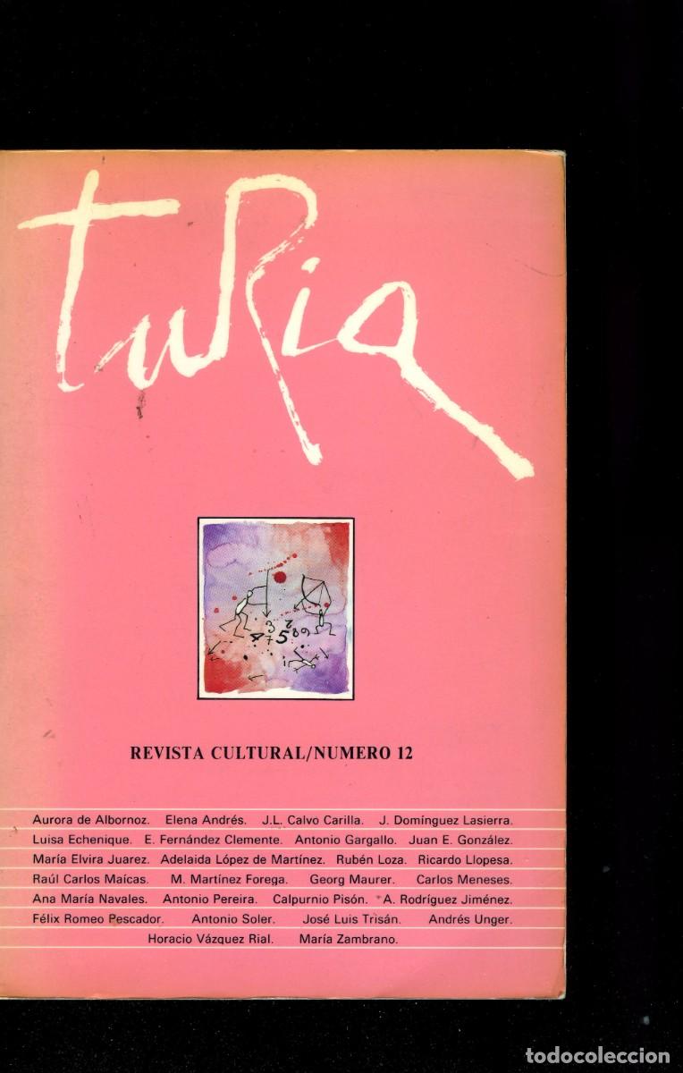 Collectionnisme de Revues et Journaux: Turia n&ordm; 12, Octubre 1989. Revista Cultural a Diputaci&oacute;n de Teruel 222 pags. Ilust. Calpurnio Pis&oacute;n