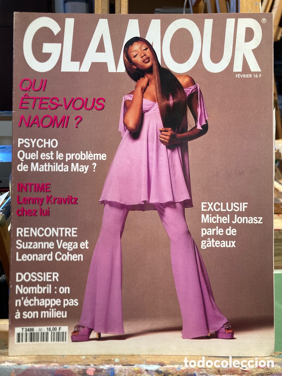 Coleccionismo de revistas y peri&oacute;dicos: 2 Revistas GLAMOUR NAOMI n&ordm; 50-66 1993-94 France