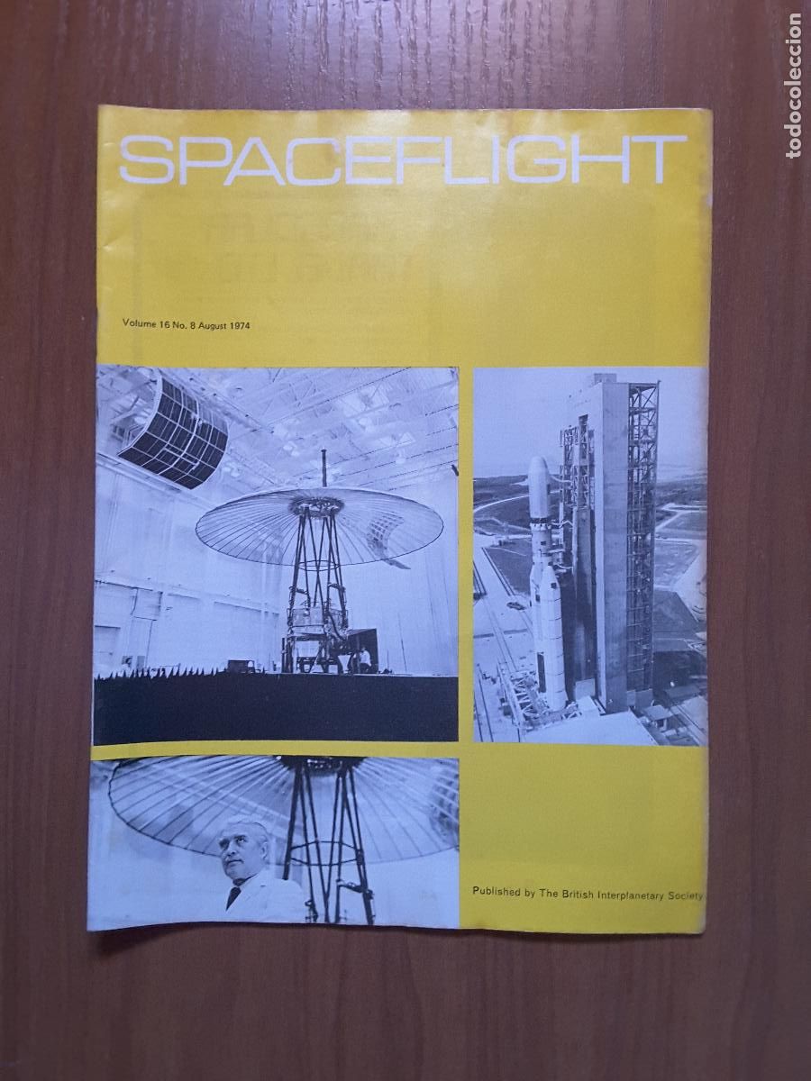Coleccionismo de revistas y peri&oacute;dicos: Spaceflight Vol. 16 No 8. Revista exploraci&oacute;n del espacio en ingl&eacute;s.