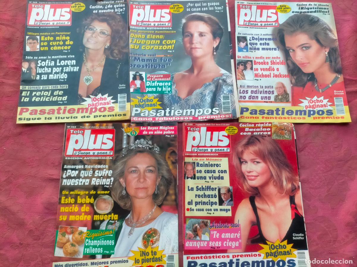 Coleccionismo de revistas y peri&oacute;dicos: Lote revistas vintage TVplus Tele plus Teleplus juega y gana edicion autonomica a&ntilde;os 80-90