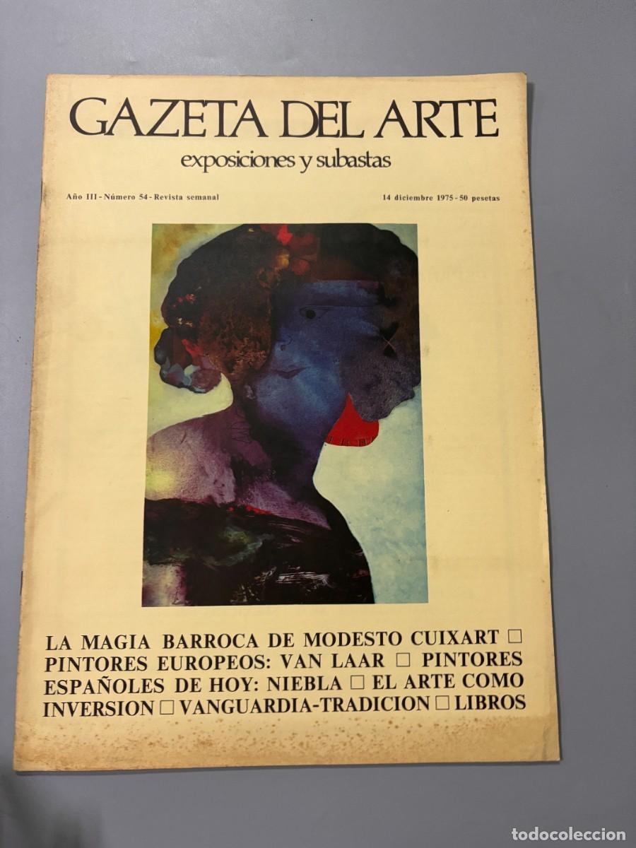 Coleccionismo de Revistas y Peri&oacute;dicos: GAZETA DEL ARTE. EXPOSICIONES Y SUBASTAS. A&Ntilde;O III. N&ordm; 54. 14 DICIEMBRE 1975. LA MAGIA BARROCA