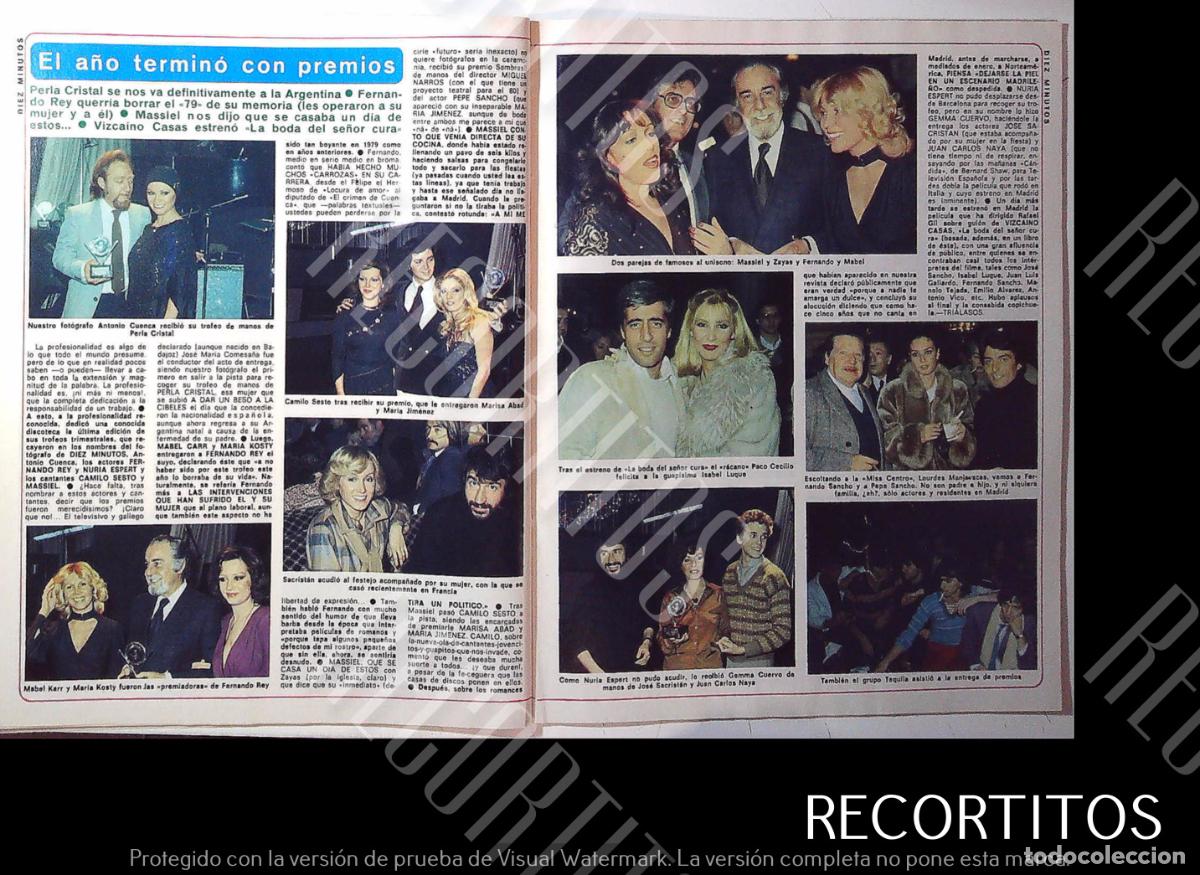 Coleccionismo de Revistas y Peri&oacute;dicos: jose sacristan camilo sesto maria jimenez PERLA CRISTALTEQUILA MISS CENTRO FERNANDO SANCHO PEPE