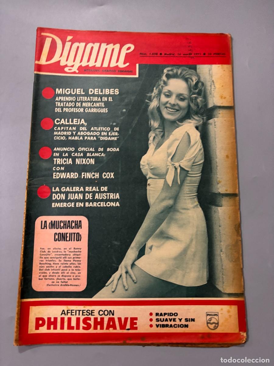 Coleccionismo de revistas y peri&oacute;dicos: REVISTA. D&Iacute;GAME. N&ordm; 1628. MARZO 1971. CALLEJA, CAPITAN DEL ATLETICO DE MADRID. LEER