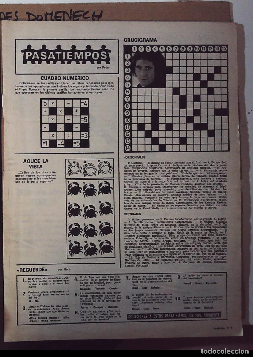 Coleccionismo de Revistas y Peri&oacute;dicos: MIGUEL RIOS CRUCIGRAMA