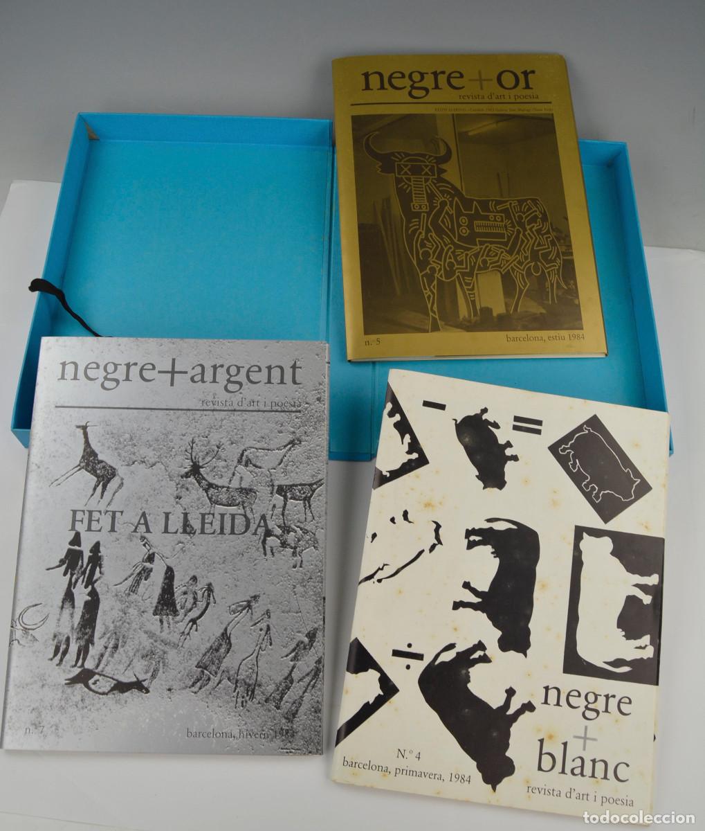 Collection Magazines and Newspapers: NEGRE +BLAU. Revista d'art i poesia. N&uacute;meros: 4,5,7.