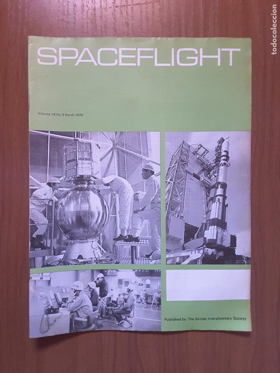 Coleccionismo de revistas y peri&oacute;dicos: Spaceflight Vol. 18 No 3. Revista exploraci&oacute;n del espacio en ingl&eacute;s.