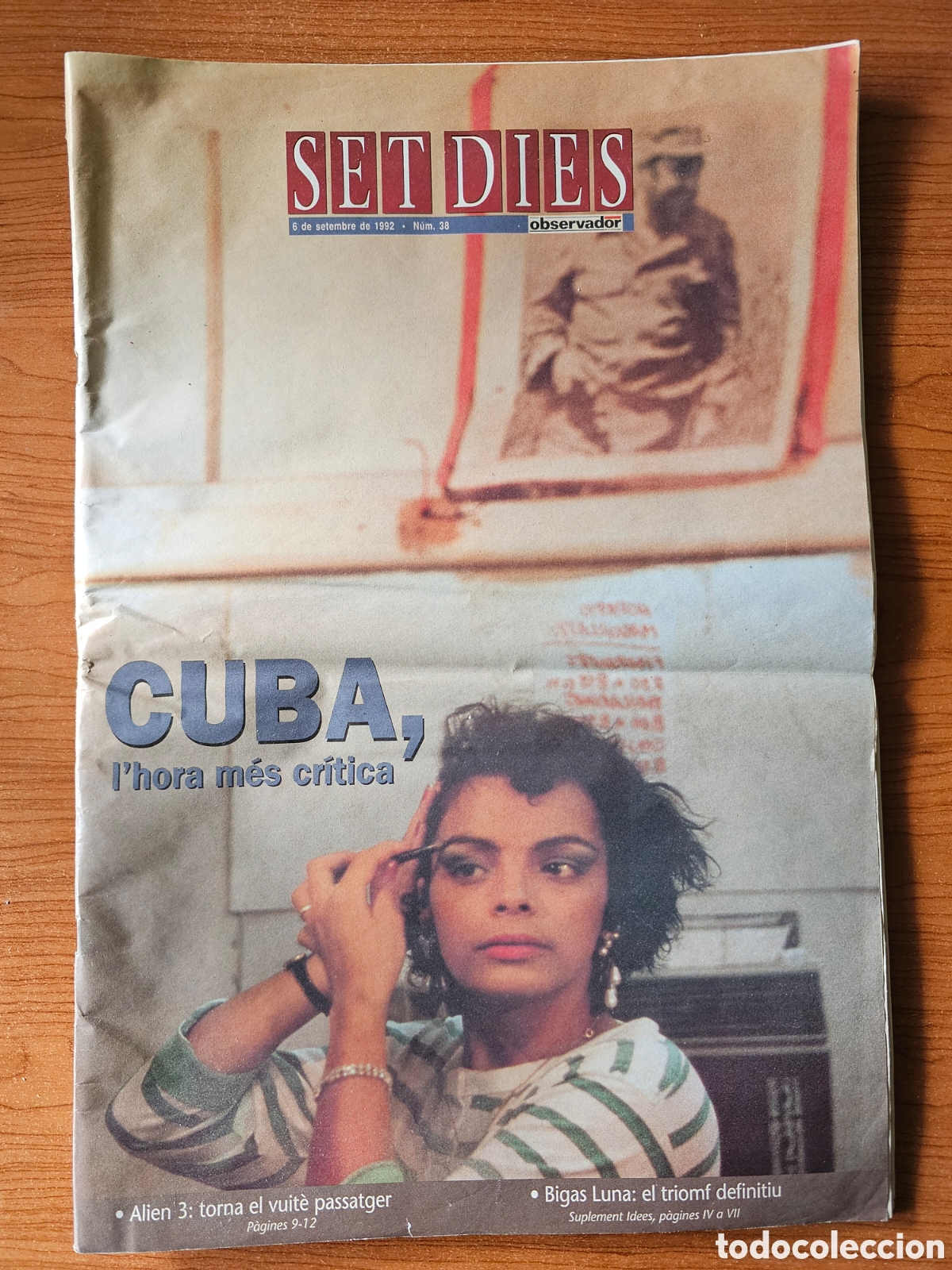 Coleccionismo de Revistas y Peri&oacute;dicos: REVISTA SET DIES 38 1992 CUBA. ALIEN 3, BIGAS LUNA, ALBUFERA DE VALENCIA. SPRINGSTEEN