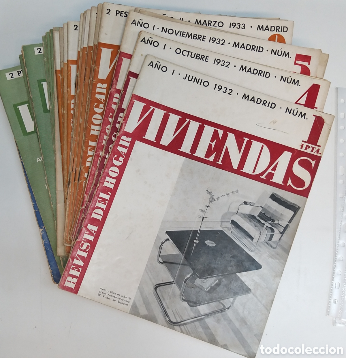 Collection Magazines and Newspapers: VIVIENDAS. Revista del hogar. 39 ejemplares.&nbsp;1932-36