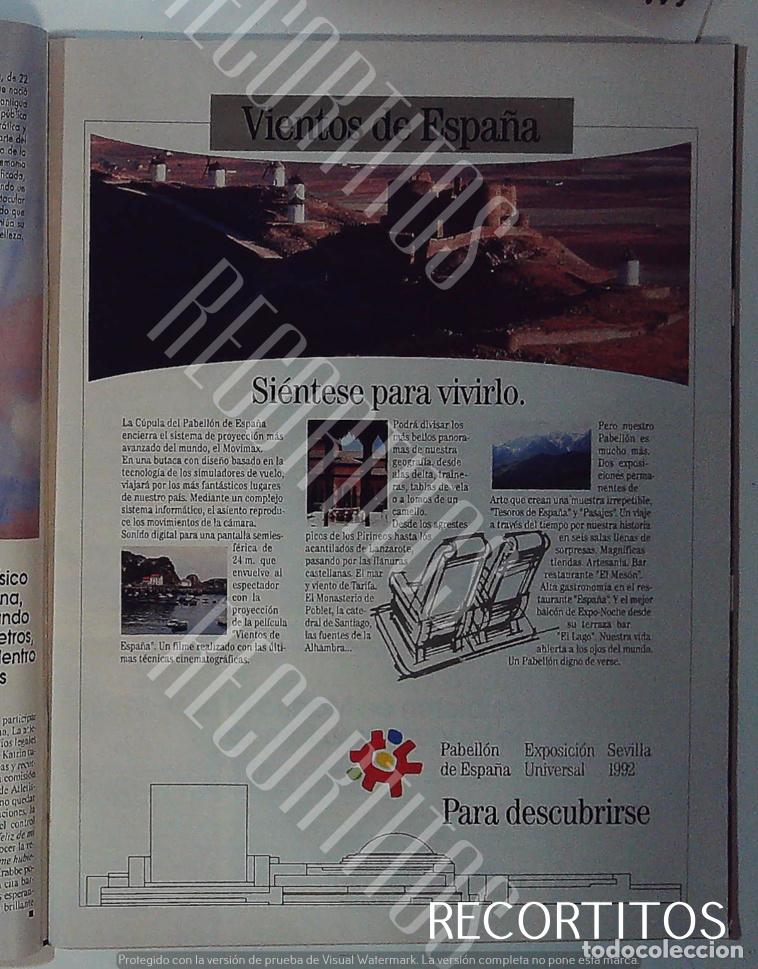 Coleccionismo de revistas y peri&oacute;dicos: expo sevilla 92 pabellon de espa&ntilde;a los vientos de espa&ntilde;a