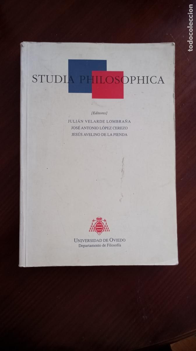 Coleccionismo de revistas y peri&oacute;dicos: STUDIA PHILOSOPHICA REVISTA DE FILOSOFIA 1998 AAVV