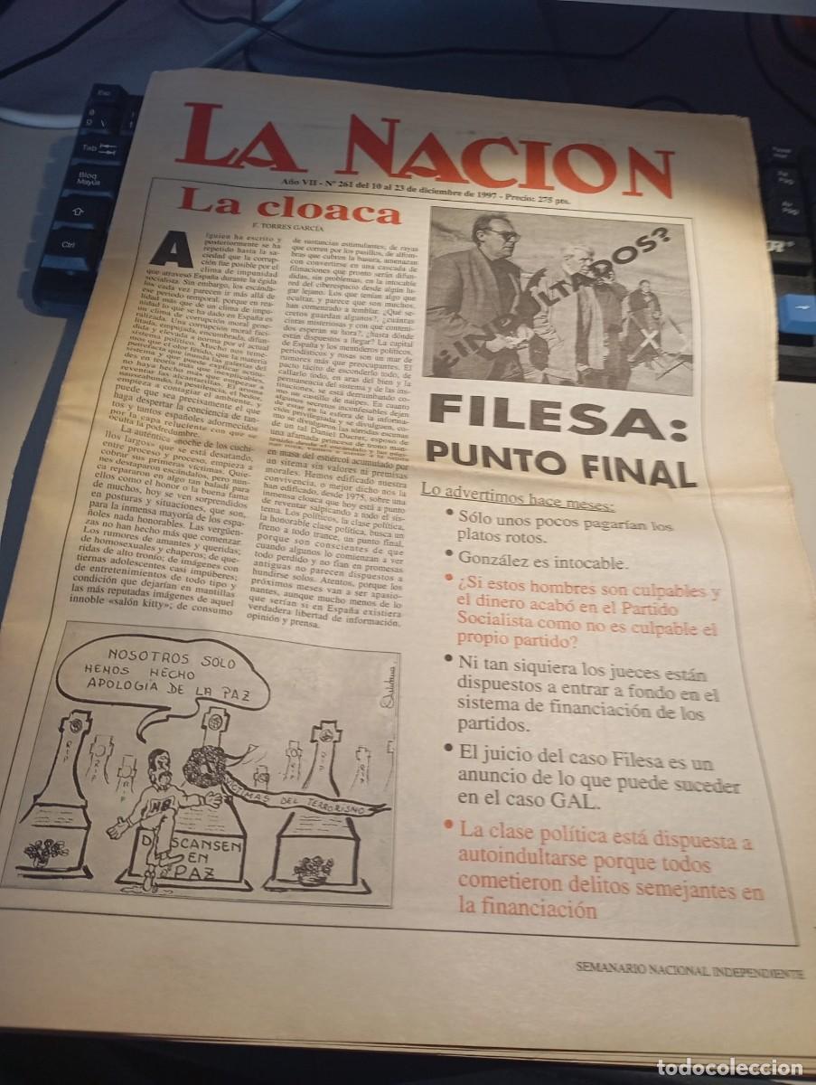 Coleccionismo de revistas y peri&oacute;dicos: NUMERO SUELTO SEMANARIO INDEPENDIENTE LA RAZ&Oacute;N N&ordm; 261. DICIEMBRE DE 1997 REF. UR GAR