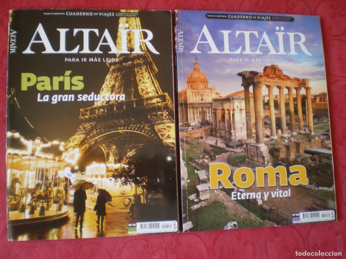 Coleccionismo de revistas y peri&oacute;dicos: LOTE 2 REVISTAS DE VIAJES ALTA&Iuml;R, ROMA Y PAR&Iacute;S.
