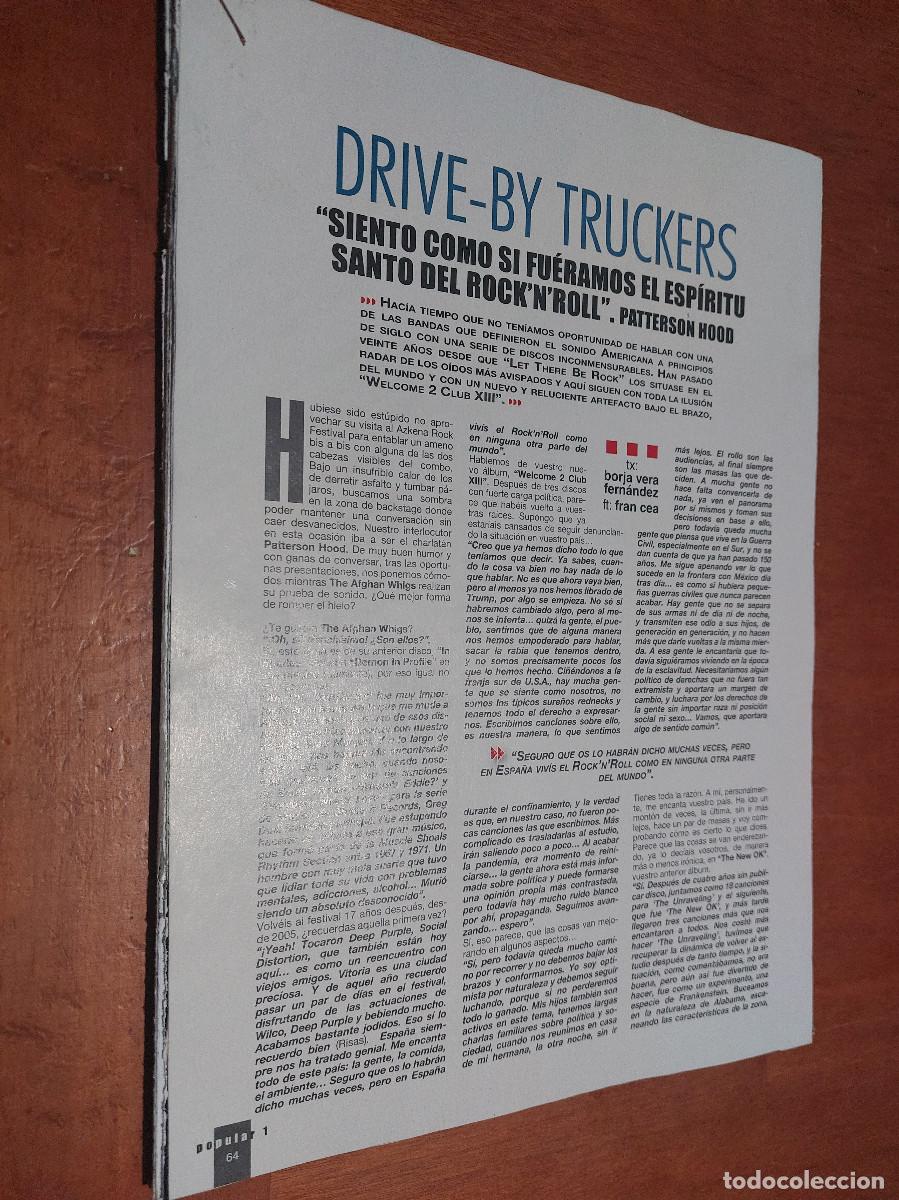 Collezionismo di Riviste e Giornali: DRIVE BY TRUCKERS. M&Uacute;SICA. 3 P&Aacute;GINAS GRAPA. ART&Iacute;CULO EXTRAIDO DE REVISTA. BUEN ESTADO