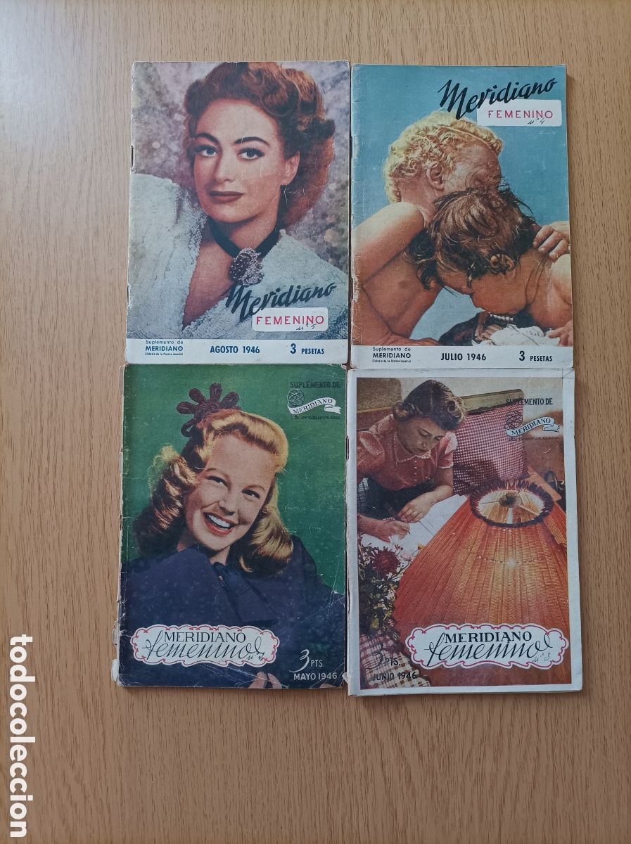 Collectionnisme de Revues et Journaux: Meridiano Femenino. Mayo - junio- julio- agosto de 1946