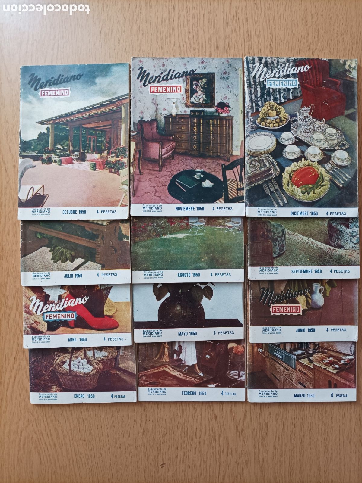 Collectionnisme de Revues et Journaux: Meridiano Femenino. 1950 completo. 12 n&uacute;meros