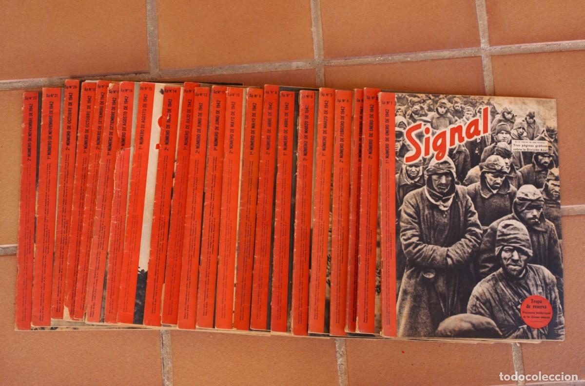 Collectionnisme de Revues et Journaux: Revistas Signal. A&ntilde;o 1942. Completo excepto los n&uacute;meros de diciembre.