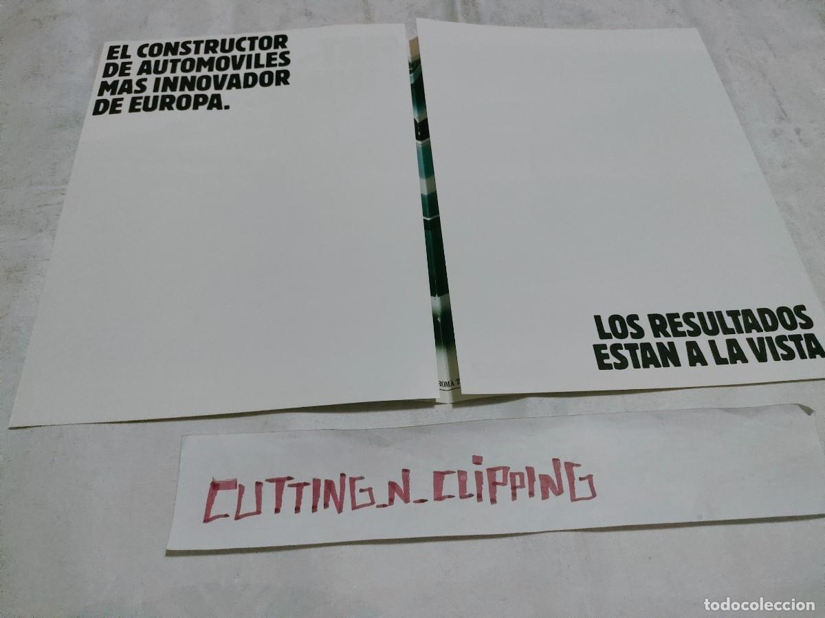 Coleccionismo de Revistas y Peri&oacute;dicos: Clipping PUBLICIDAD FIAT CROMA. 8 PAGINAS. A&Ntilde;OS 80