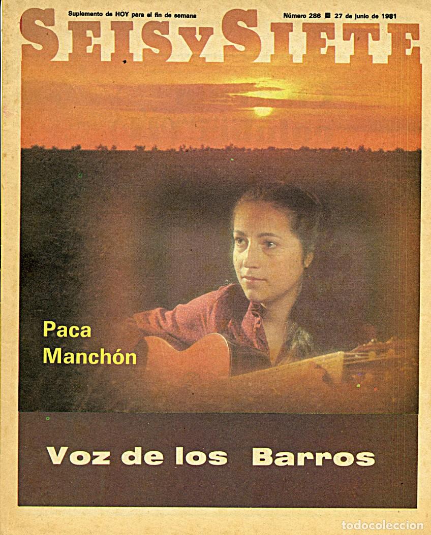 Coleccionismo de Revistas y Peri&oacute;dicos: Revista Seis y Siete / Extremadura / Diario Hoy (Badajoz) / N.&ordm; 286 - 27 de Junio 1981