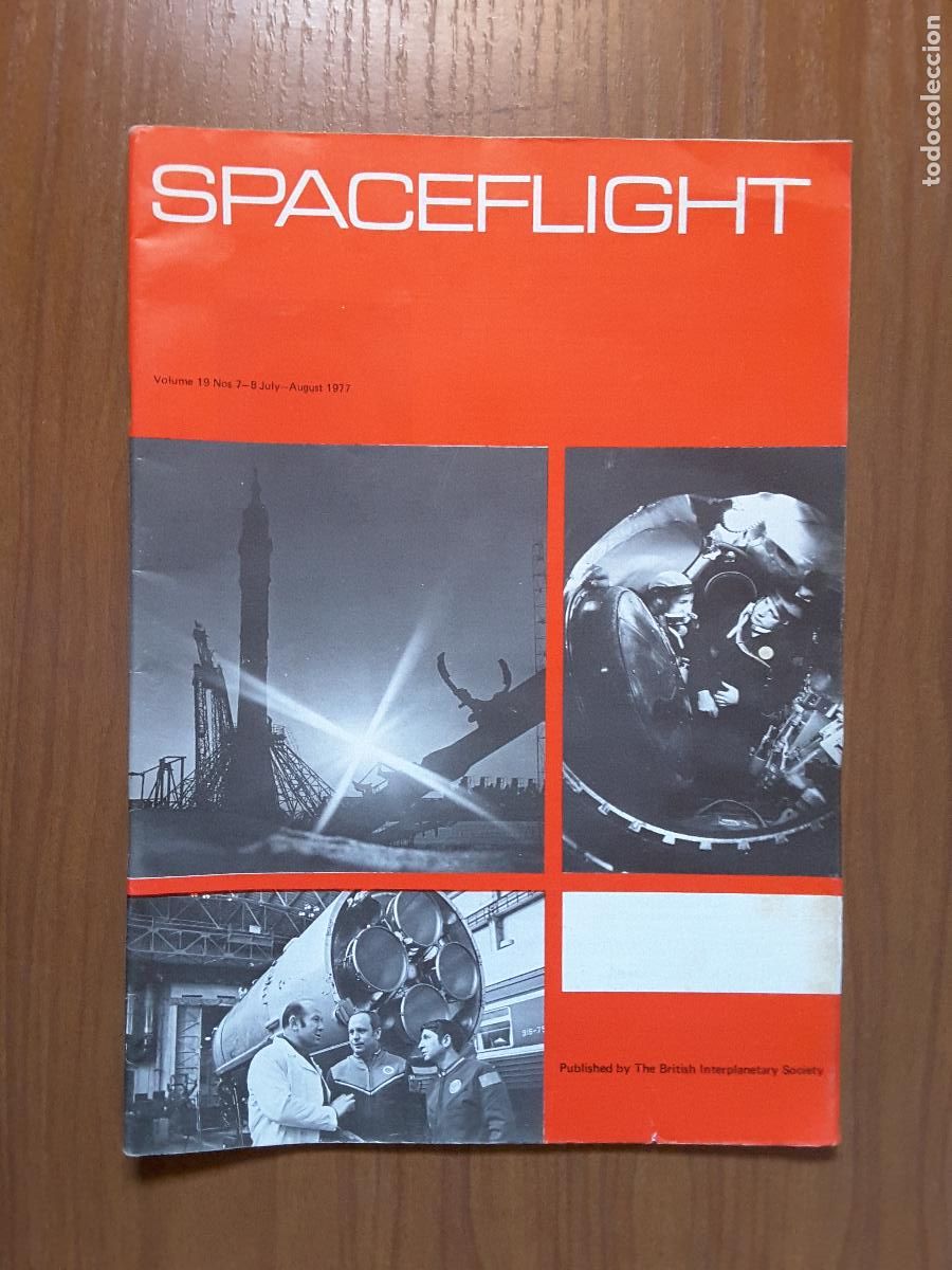 Coleccionismo de revistas y peri&oacute;dicos: Spaceflight Vol. 19 No 7/8. Revista exploraci&oacute;n del espacio en ingl&eacute;s.