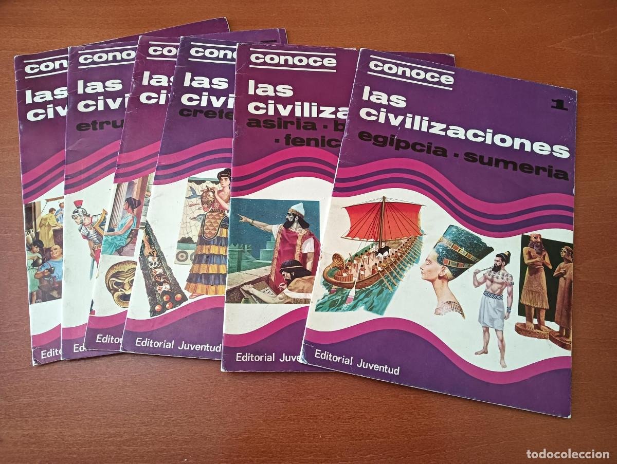 Lote 500872827: Conoce las civilizaciones Completa 6 Nº. Editorial Juventud