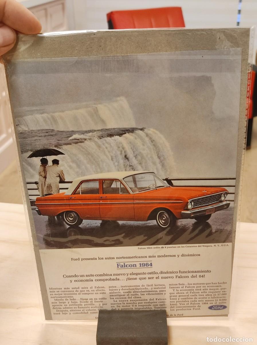 Coleccionismo de Revistas y Peri&oacute;dicos: HOJA PUBLICIDAD REVISTA ORIGINAL 1964. FORD FALCON ROJO. AUTOMOVIL