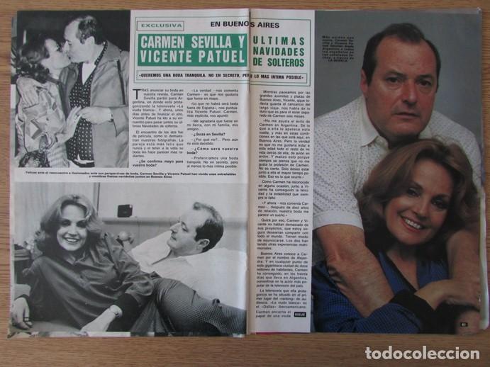 Coleccionismo de Revistas y Peri&oacute;dicos: RECORTE LA REVISTA DEL MUNDO N&ordm; 15 1985 CARMEN SEVILLA Y VICENTE PATUEL 4 P&Aacute;GS